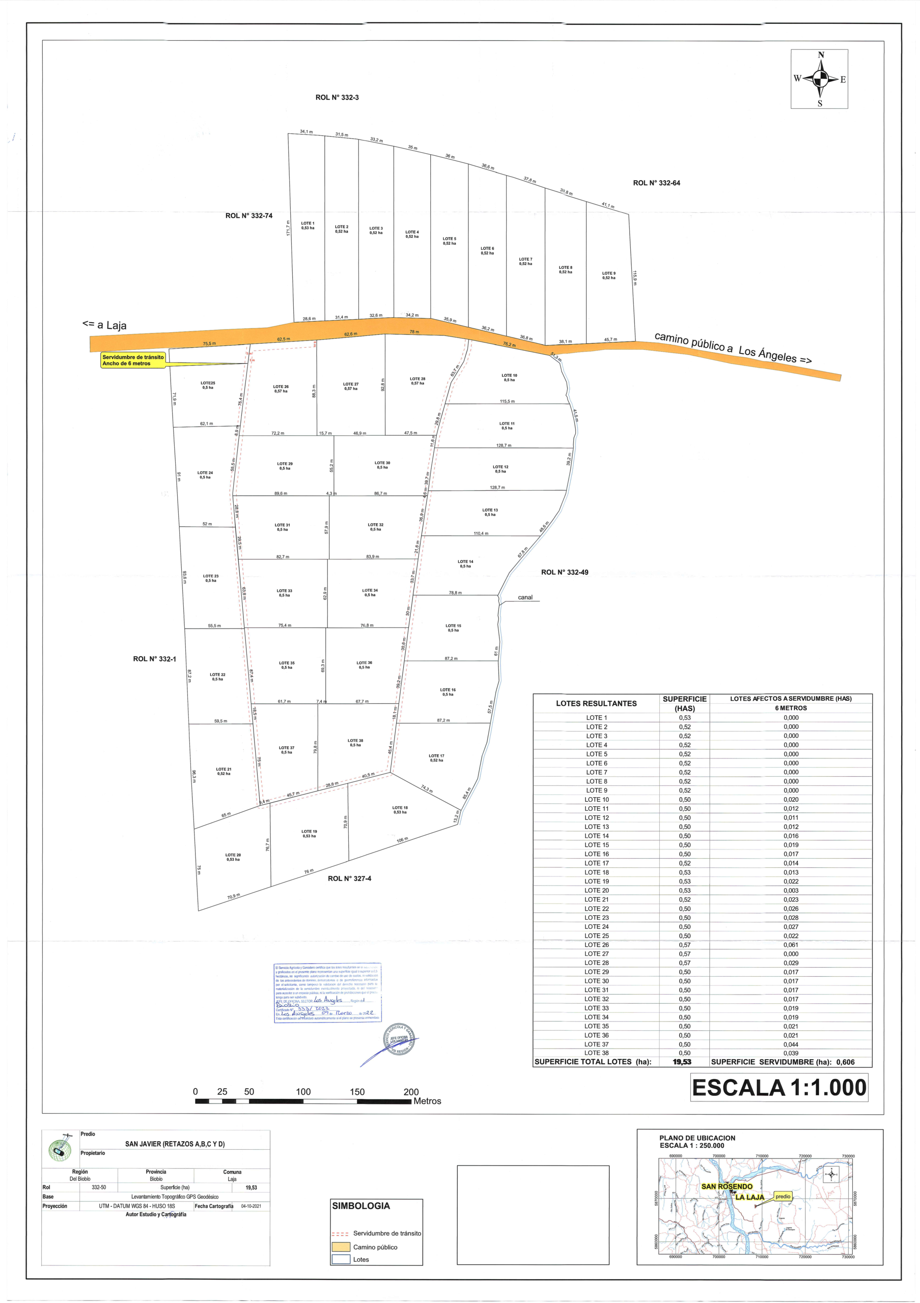 PLANO SAN JAVIER CERTIFICADO